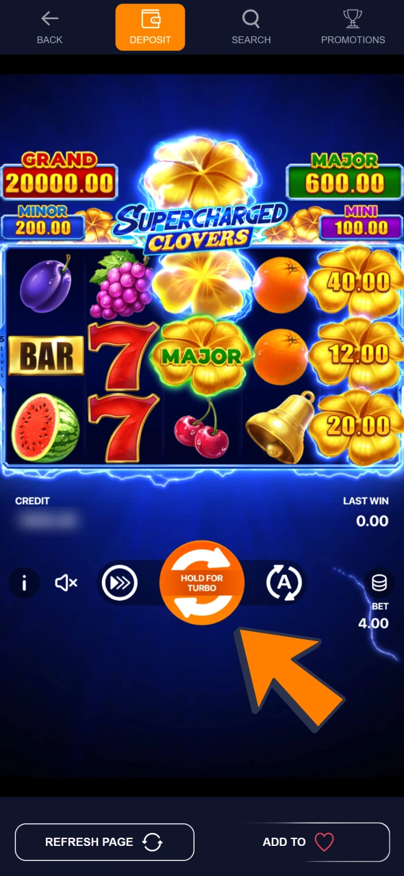 Press spin button to start playing at Bass Win slots.